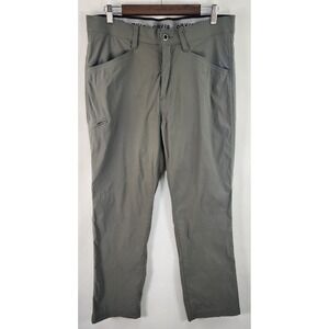 Orvis Trek Performance Utility Pants Men's 34x30 Green Stretch Hike Fish Pockets